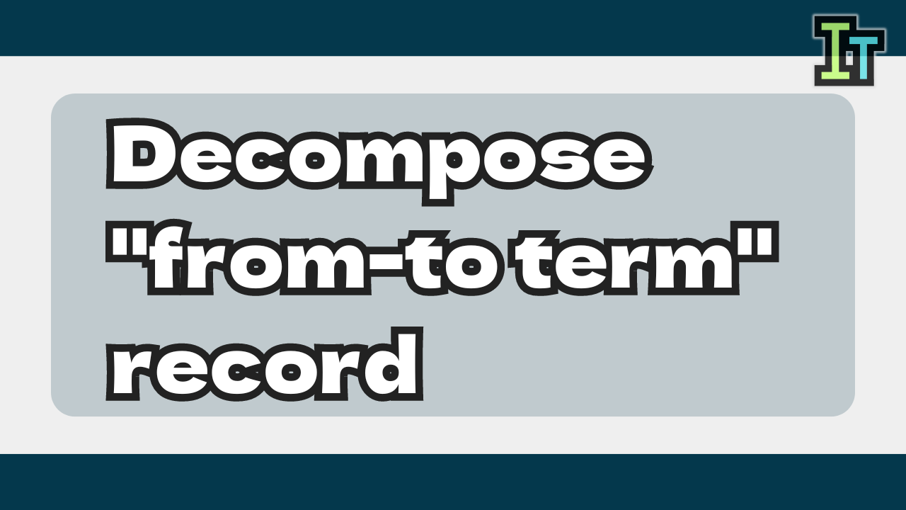 How to decompose "from-to term" record by each date record in BigQuery
